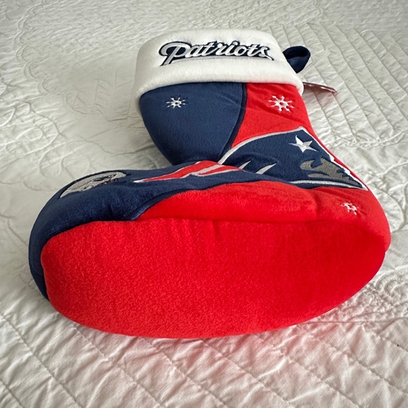 NWT New England Patriots NFL Team Beans Authentic Christmas Stocking - Picture 8 of 13